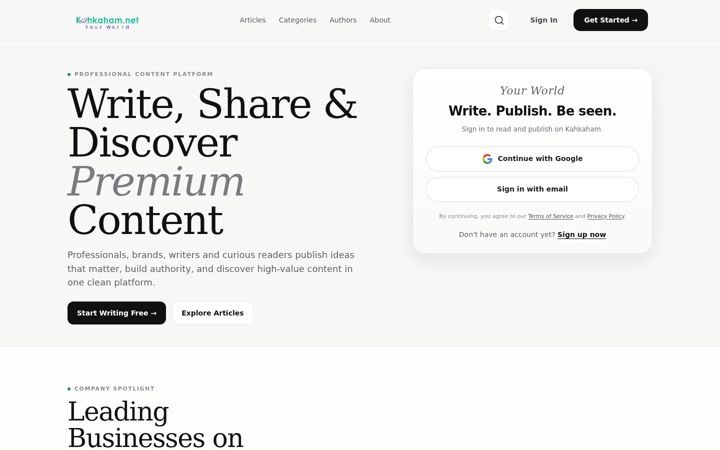 Screenshot of kahkaham.net