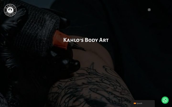 Screenshot of kahlosbodyart.es