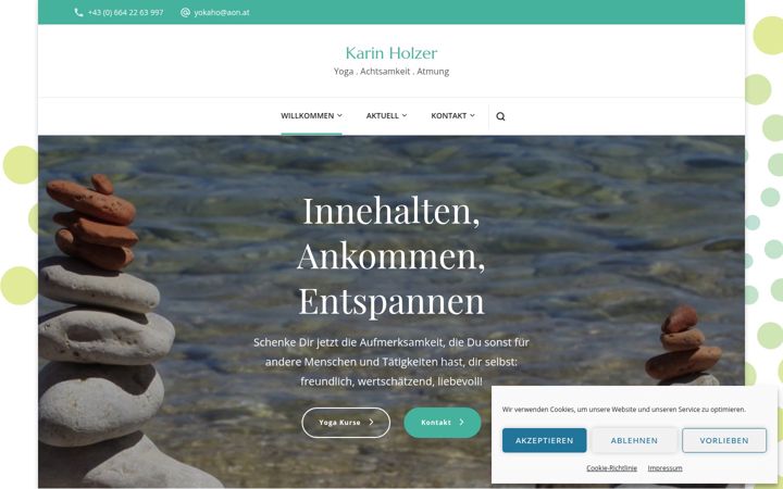 Screenshot of kaho.co.at