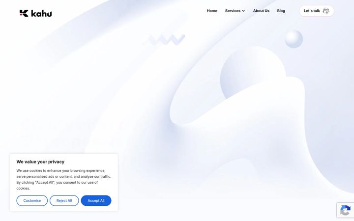 Screenshot of kahu-innovation.com