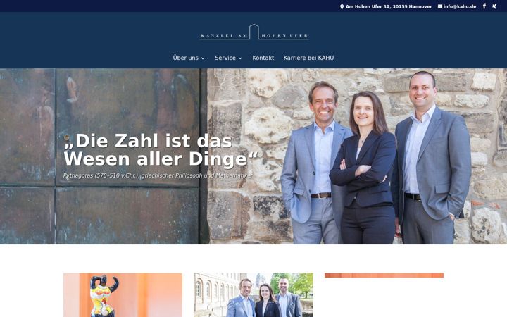 Screenshot of kahu.de