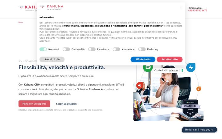 Screenshot of kahunacrm.com