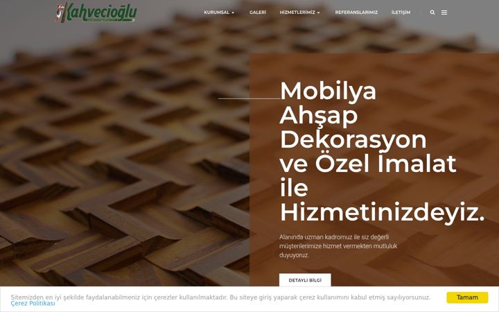 Screenshot of kahveciogluahsap.com