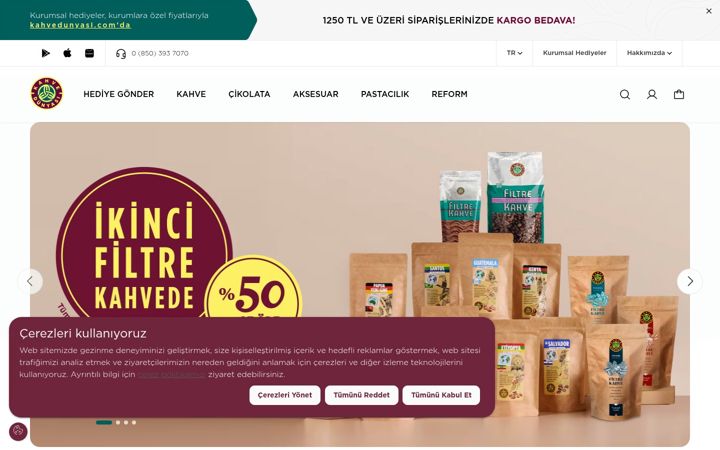 Screenshot of kahvedunyasi.com
