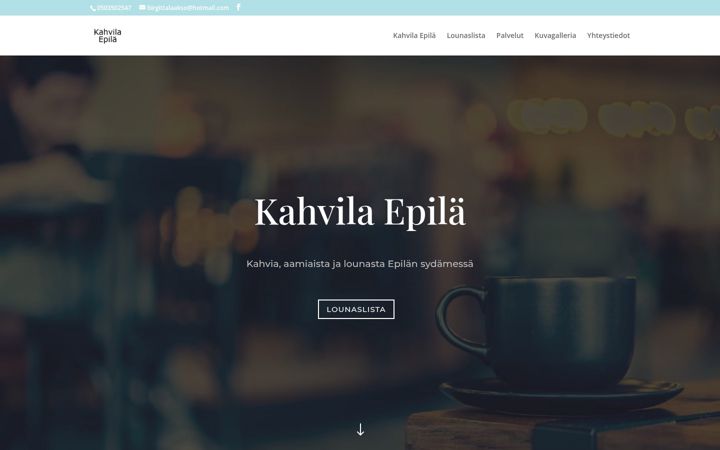Screenshot of kahvilaepila.com