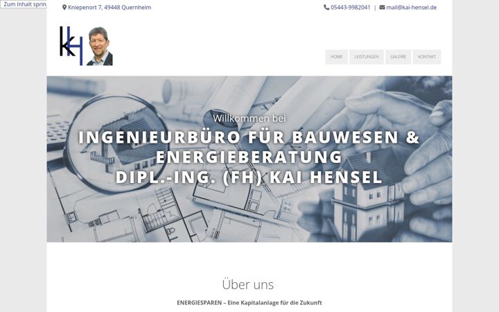 Screenshot of kai-hensel.de