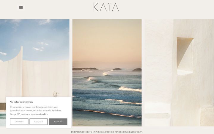 Screenshot of kaia-agency.ch