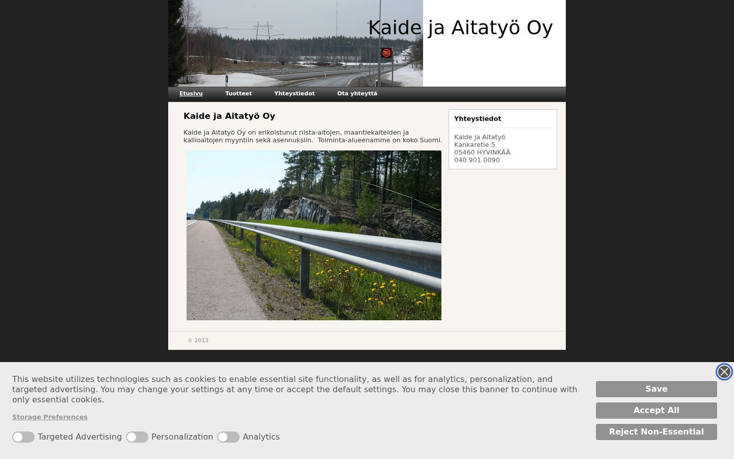 Sutikimo reklamjuostės, rodytos prieš bet kokią sąveiką, ekrano kopija