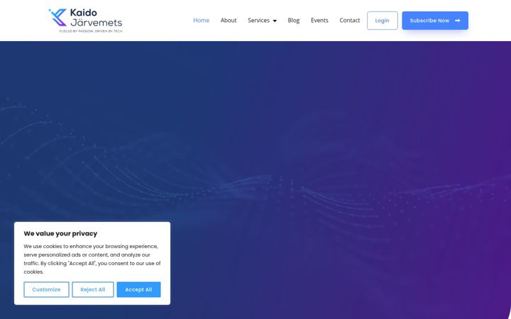 Screenshot of kaidojarvemets.com