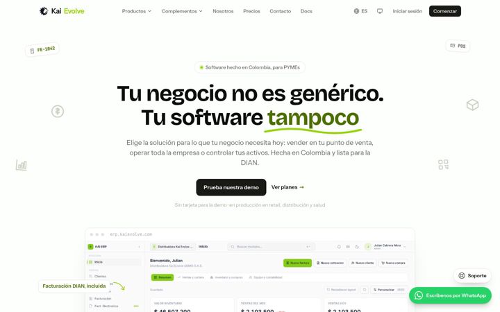 Screenshot of kaievolve.com