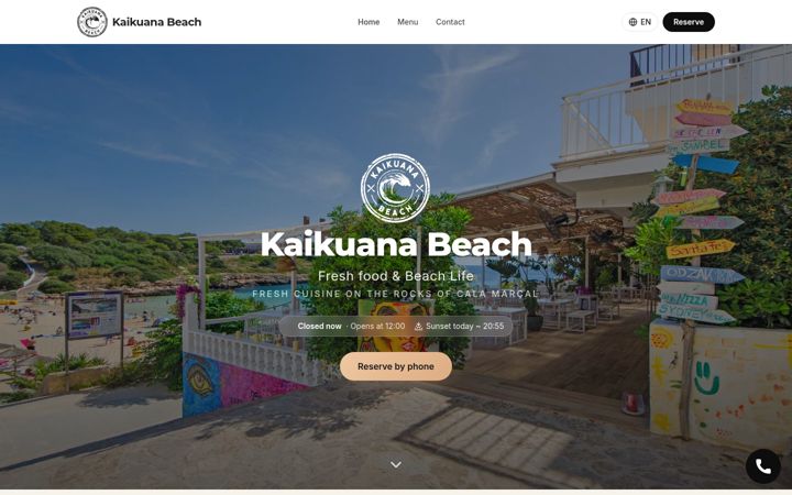 Screenshot of kaikuanabeach.de