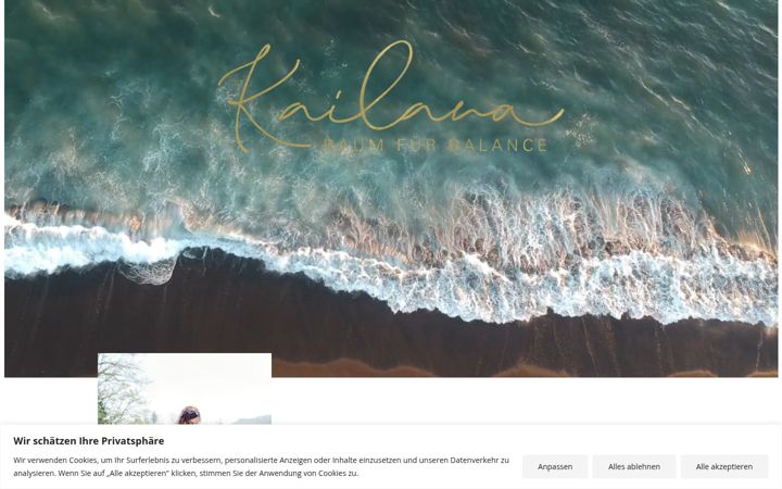 Screenshot of kailana-balance.ch