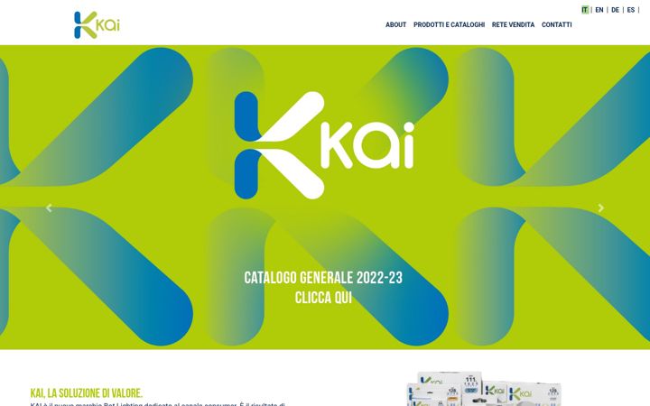 Screenshot ta' kailighting.it