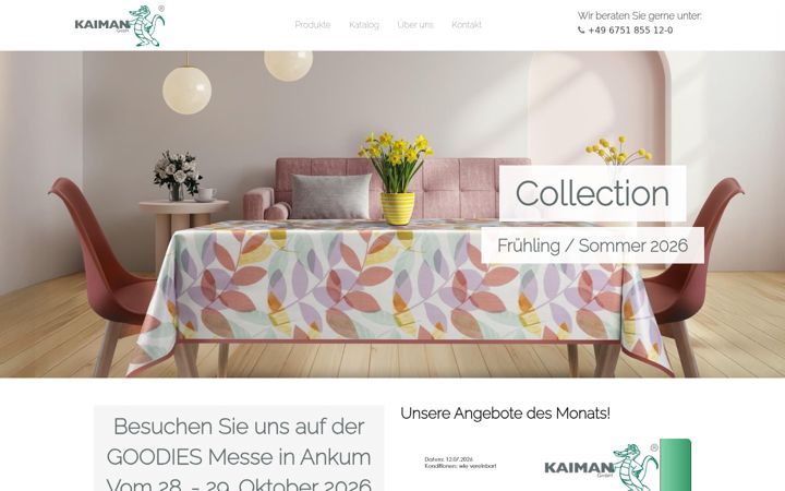 Screenshot van kaiman-gmbh.de