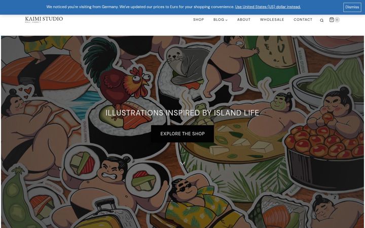Screenshot of kaimistudio.com