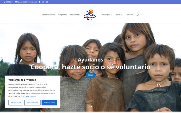 Screenshot of kaipachainti.com