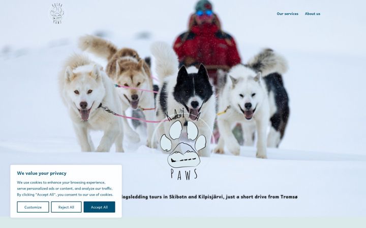 Screenshot of kairapaws.com