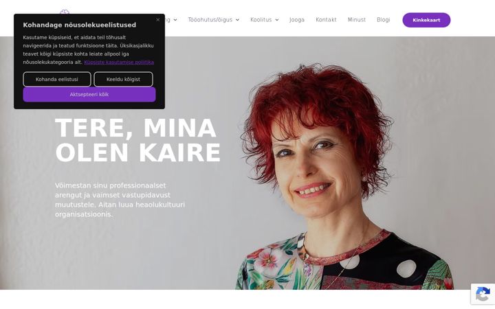 Screenshot of kaireparve.com
