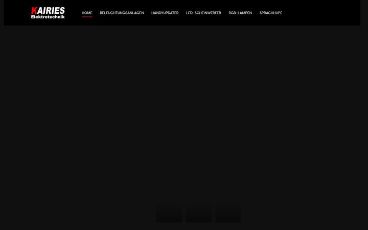 Screenshot of kairies-elektrotechnik.com