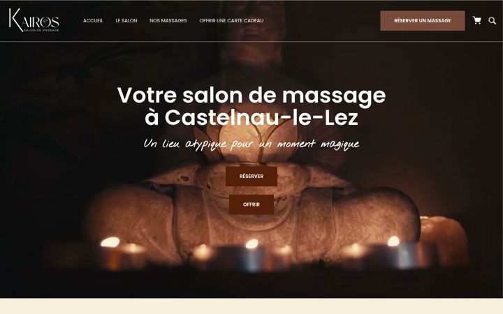 Screenshot of kairos-massage.fr