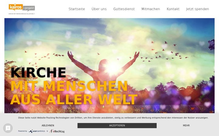 Screenshot of kairos-projekt.de