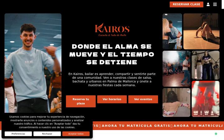 Screenshot of kairosbaile.com