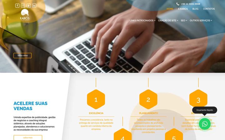 Screenshot of kairoscorp.com.br