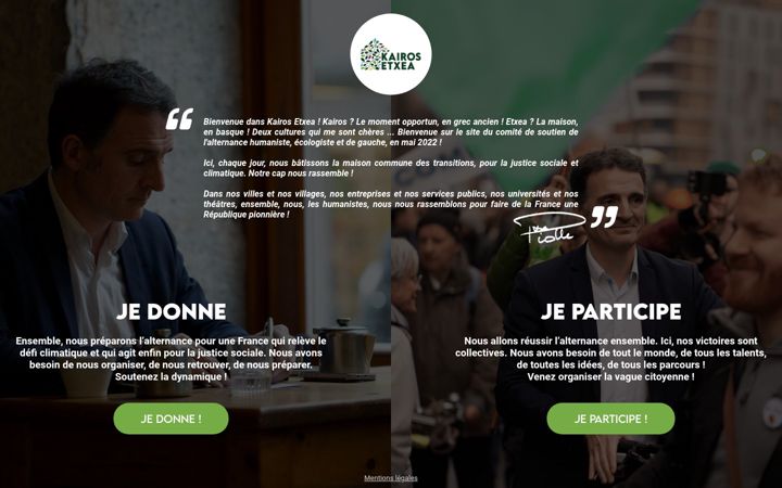 Screenshot of kairosetxea.fr