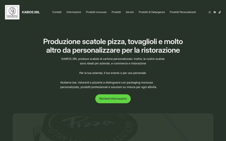 Screenshot of kairosfornituresrl.it