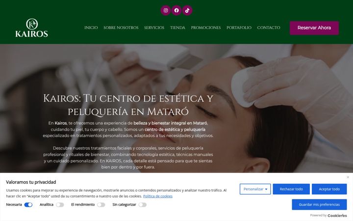 Screenshot of kairosmataro.com