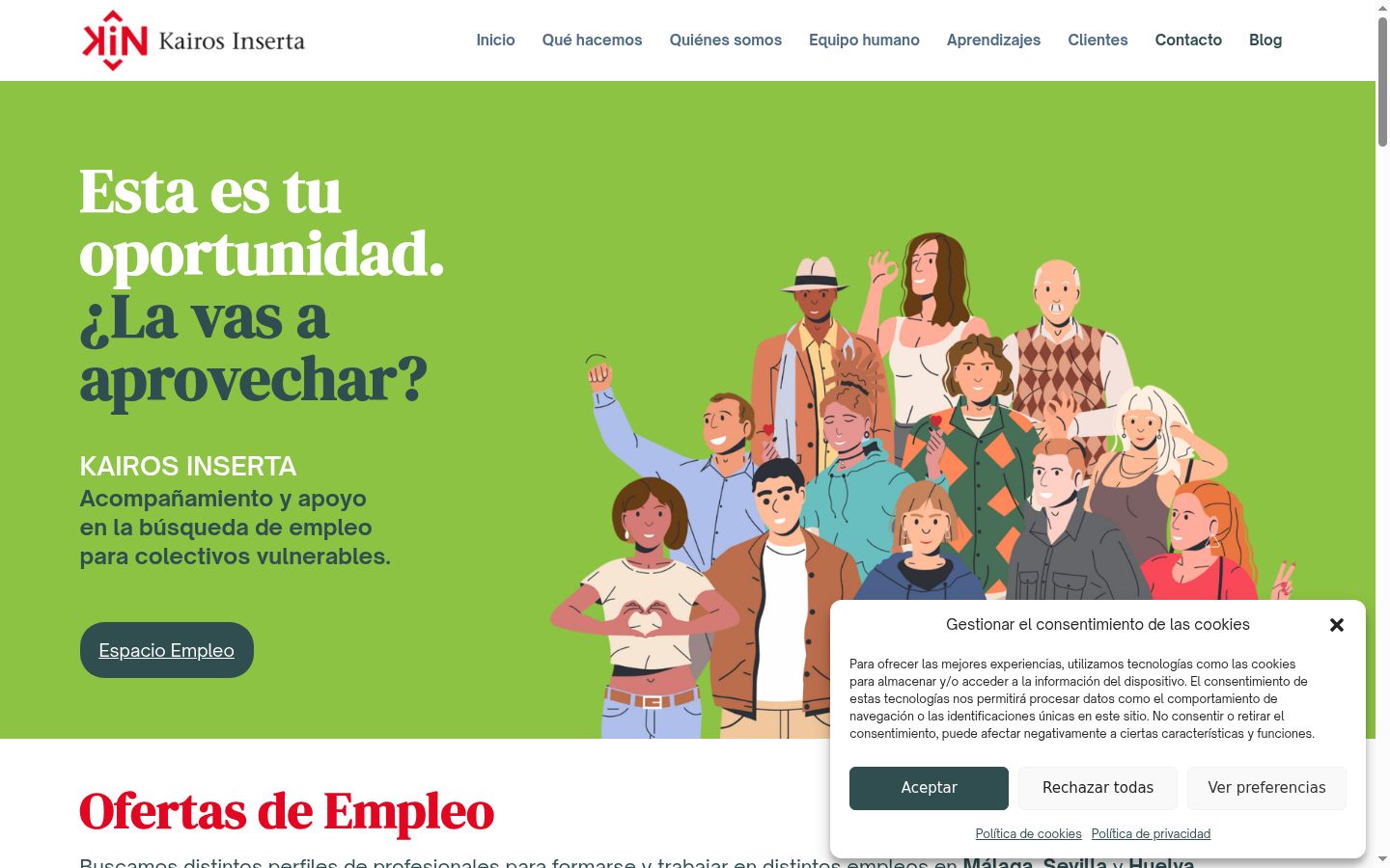 Screenshot tal-banner tal-kunsens muri qabel kwalunkwe interazzjoni
