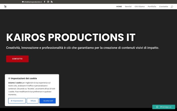 Screenshot of kairosproduction.it