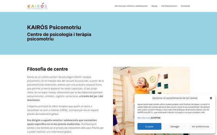 Screenshot of kairospsicomotriu.com