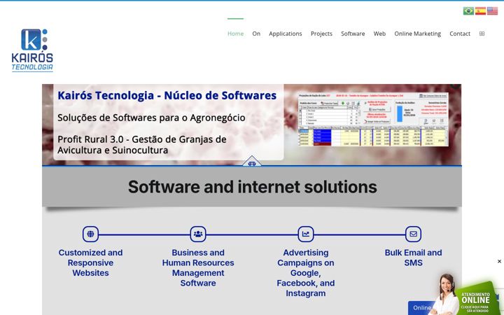 Screenshot of kairostecnologia.com.br