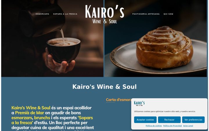 Screenshot of kairoswinesoul.com