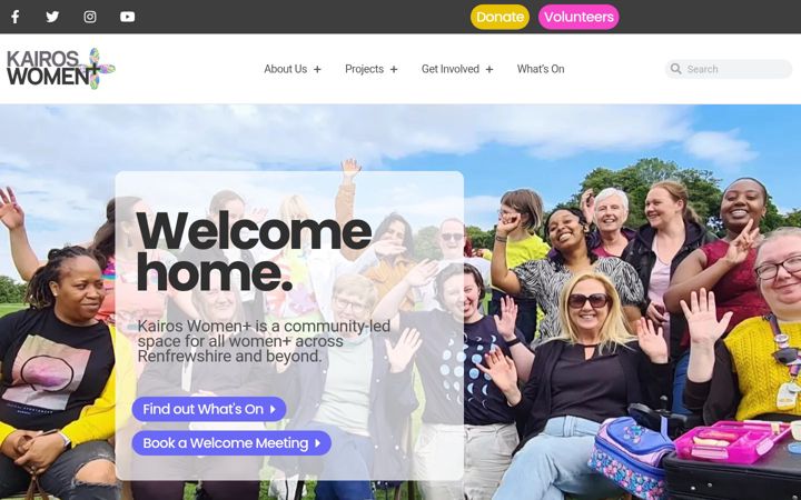 Screenshot of kairoswomen.org