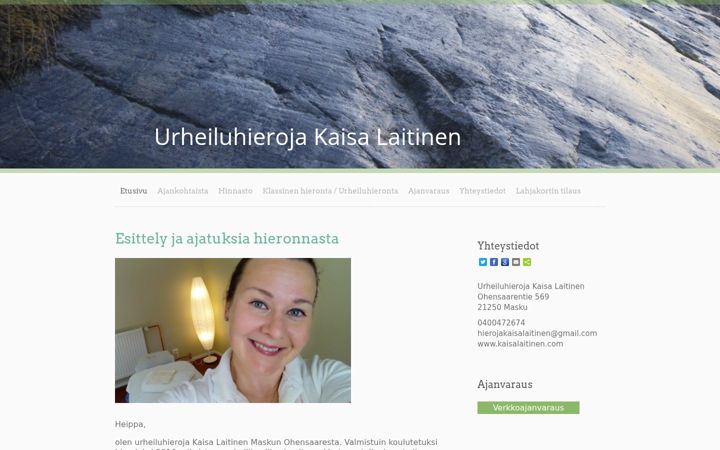 Screenshot of kaisalaitinen.com