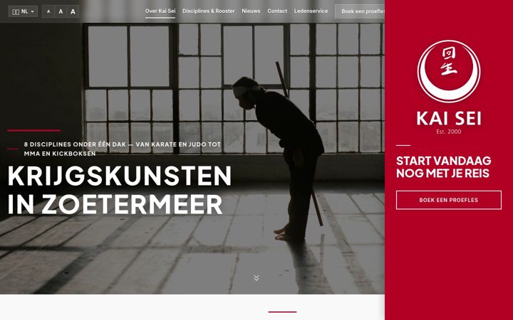 Screenshot of kaisei.nl