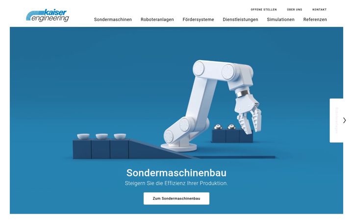 Screenshot of kaiser-engineering.ch