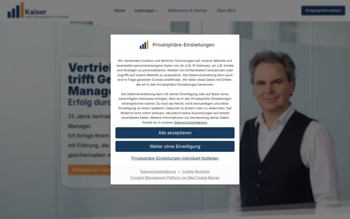 Screenshot of kaiser-interimmanagement.com