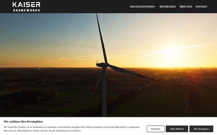 Screenshot of kaiserdroneworks.de