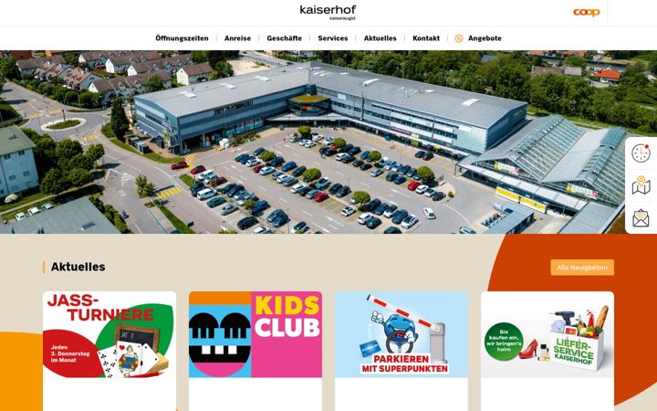 Screenshot of kaiserhof-center.ch