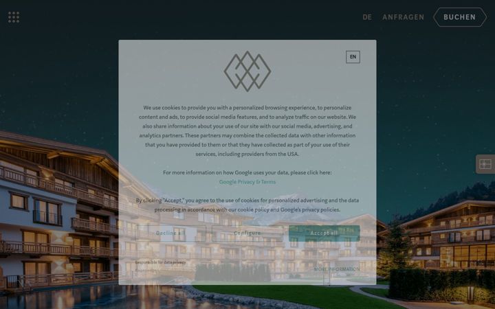 Screenshot of kaiserlodge.at
