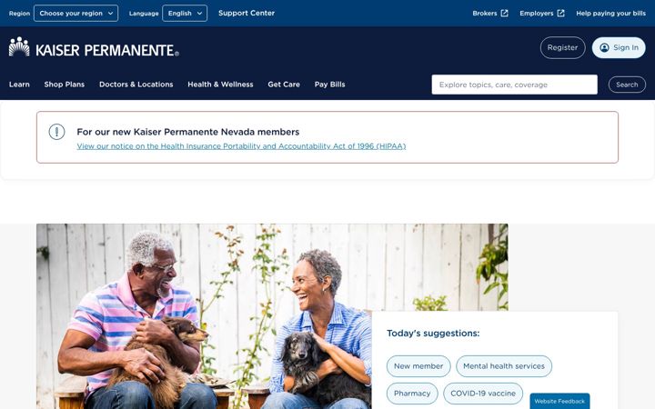 Képernyőkép: kaiserpermanente.org