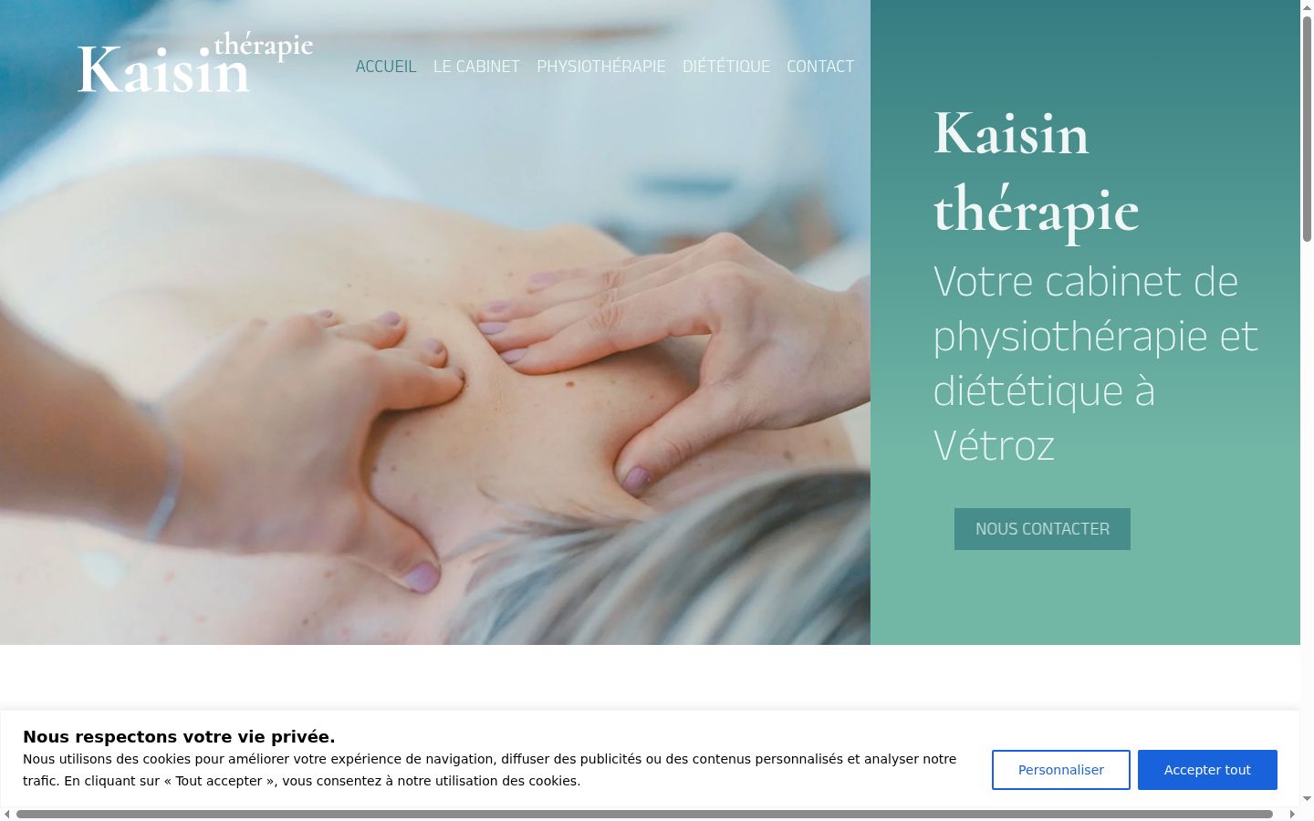 Captura de ecrã do banner de consentimento apresentado antes de qualquer interação