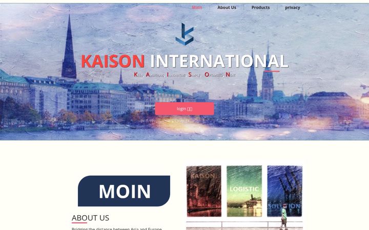 Screenshot of kaison.international
