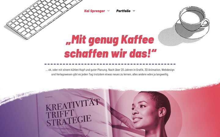 Screenshot of kaisprenger.de