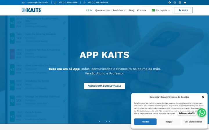 Screenshot of kaits.com.br