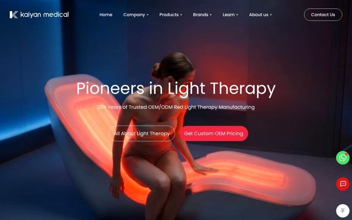 Screenshot of kaiyanmedical.com