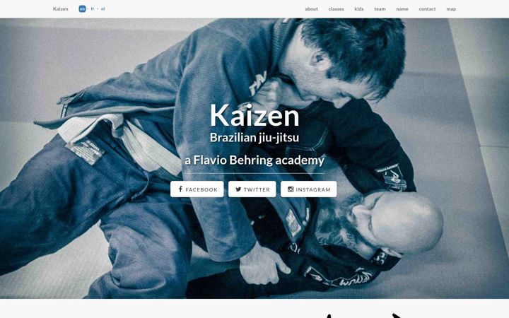 Screenshot of kaizen-bjj.be